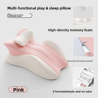 Multifunctional Lying Down Pillow with Memory Foam